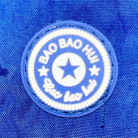 BAO BAO HUI Crossbody Women 7x4 Blue Purse Wallet Travel Bag W 3 Compartments - Picture 4 of 6